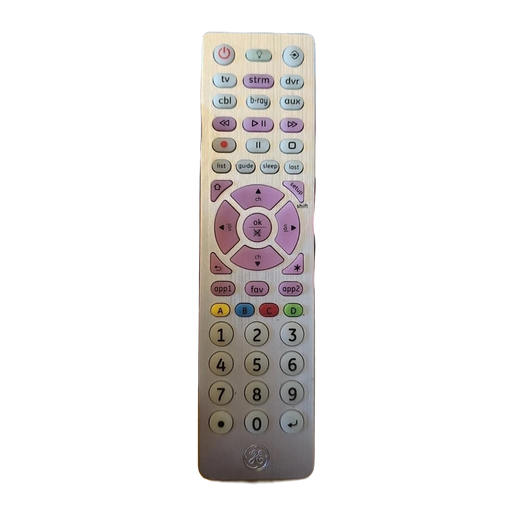A Silver GE Universal Remote Control