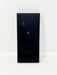 A black plastic rectangular wall switch or electrical panel with a small circular dial in the center, shown against a plain white background.