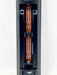 Two AA batteries in a dual-cell battery compartment of a black device, shown against a plain white background.