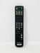 A Sony television remote control receiver, black with beige buttons and a green power button, photographed against a plain white background.