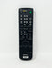 A black Sony DVD remote control with various buttons and a directional pad, shown vertically against a plain white background.