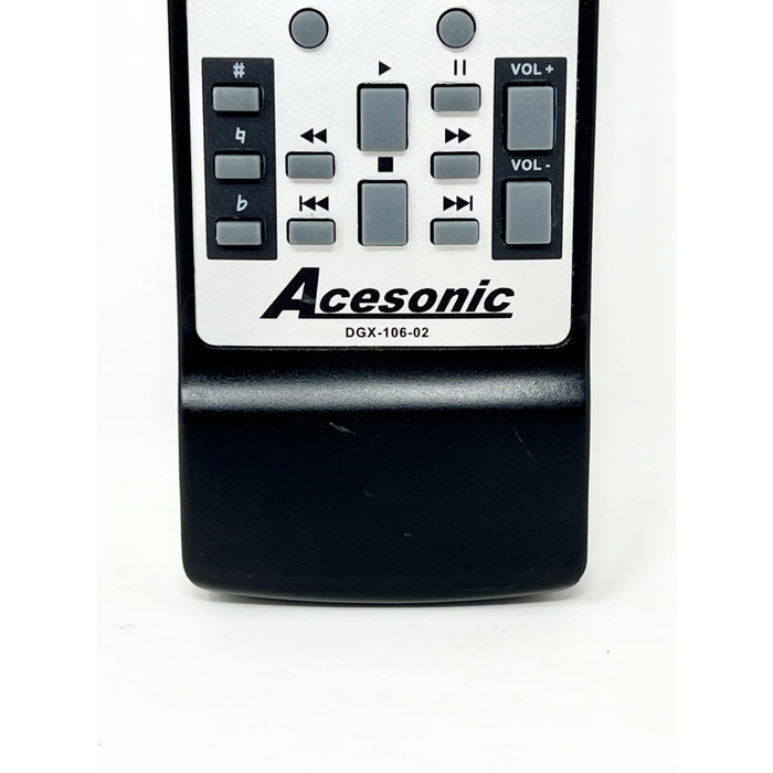 Acesonic DGX-106-02 Karaoke System Remote Control