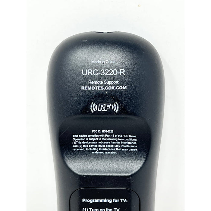 Cox URC-3220-R Cable Box TV Remote Control