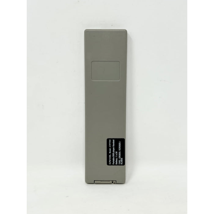 Craig CTFT701 DVD Player Remote Control