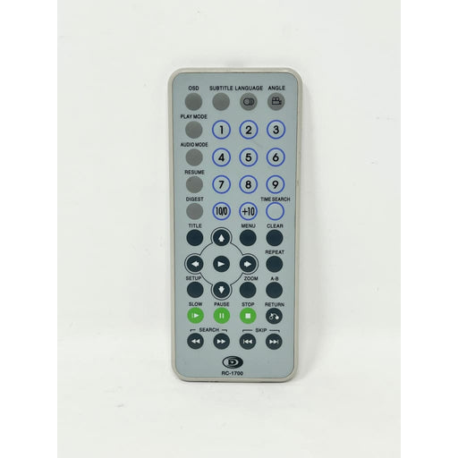 Durabrand RC-1700 Portable DVD Player Remote Control