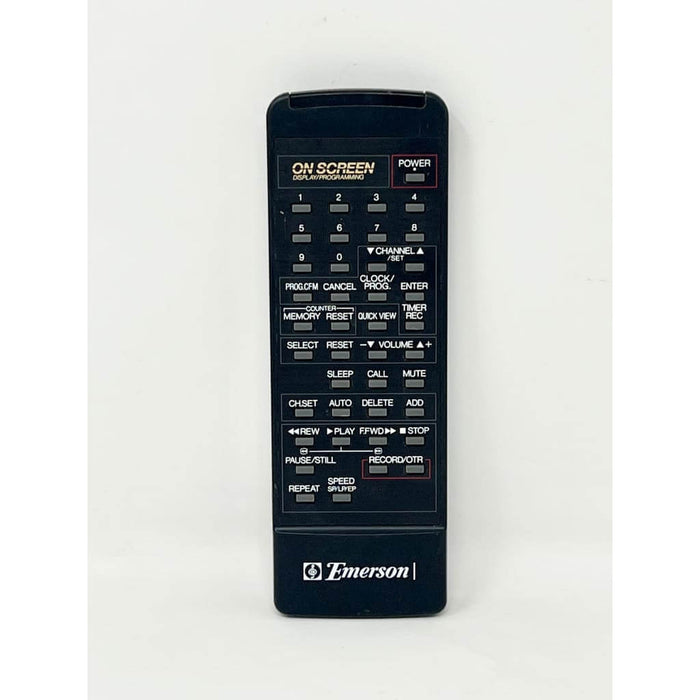 Emerson 076G01501C VCR Remote Control