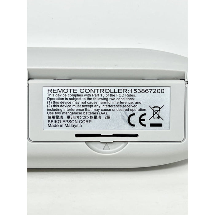 Epson 153867200 Projector Remote Control