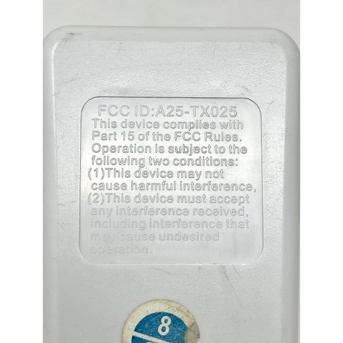 Harbor Breeze A25-TX025 Ceiling Fan Remote Control