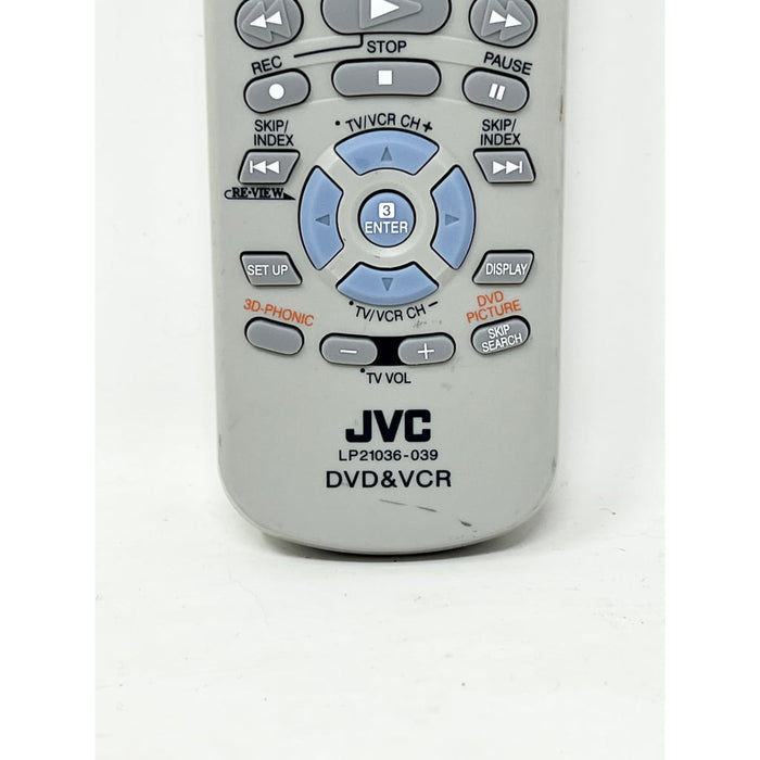 JVC LP21036-039 DVD VCR Remote Control