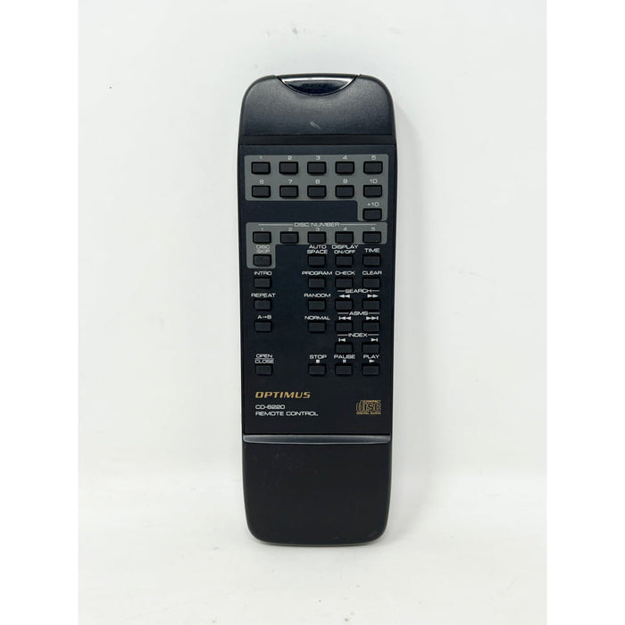 Optimus CD-6220 CD Player Remote Control for 5-Disc Changer CD6220
