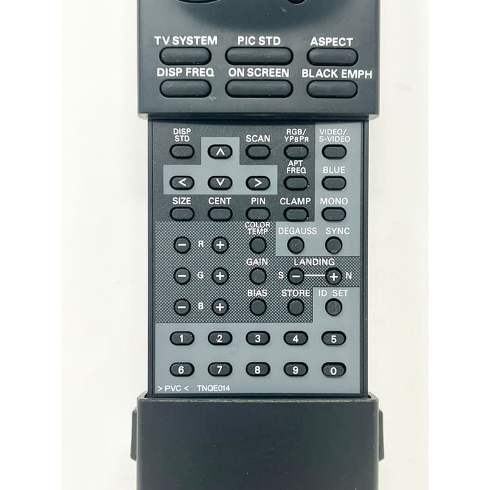Panasonic TNQE014 Color Monitor TV Remote Control