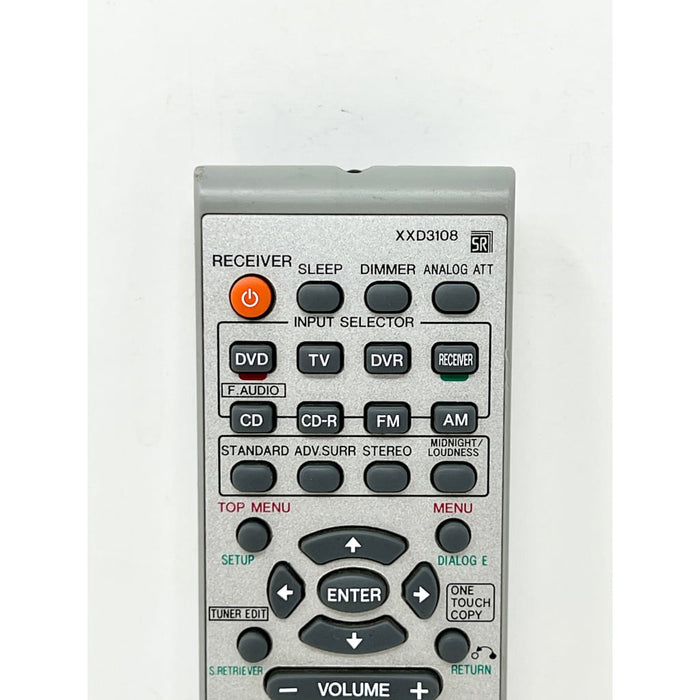 Pioneer XXD3108 A/V Receiver Remote Control
