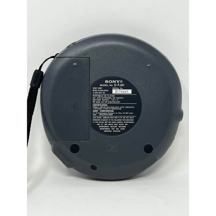 Sony Walkman CD Player D-FJ61 Discman with anti-skip G-Protection & AM/FM