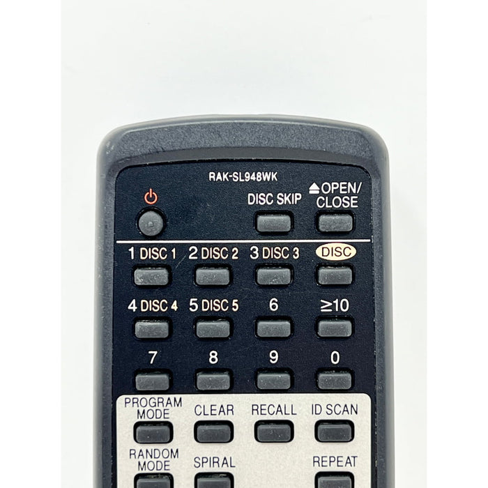 Technics RAK-SL948WK 5-Disc CD Player Remote Control