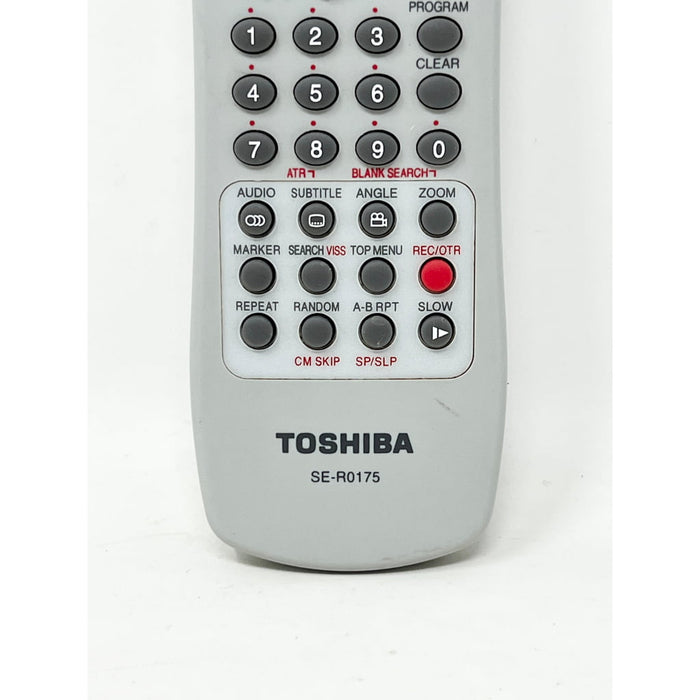 Toshiba SE-R0175 DVD/VCR Combo Remote Control