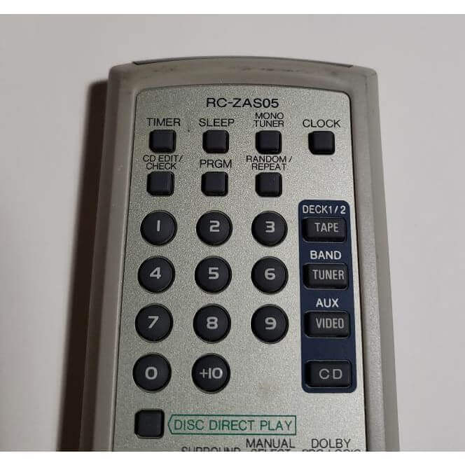 Aiwa RC-ZAS05 Audio System Remote Control