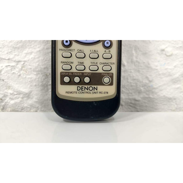 Denon RC-278 Remote Control for CDR-W1500, CDR-W1500P, DNC-550R