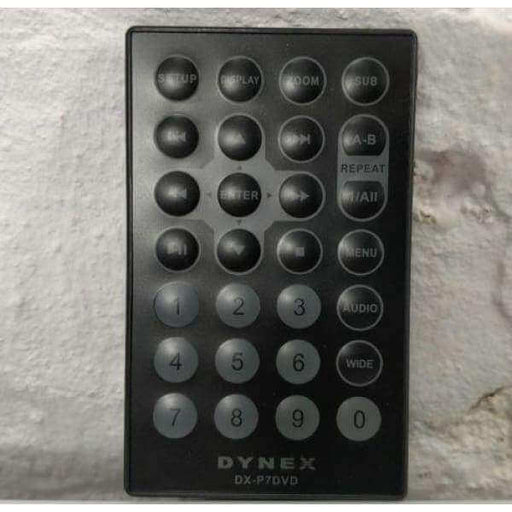 Dynex DX-P7DVD Portable DVD Player Remote Control