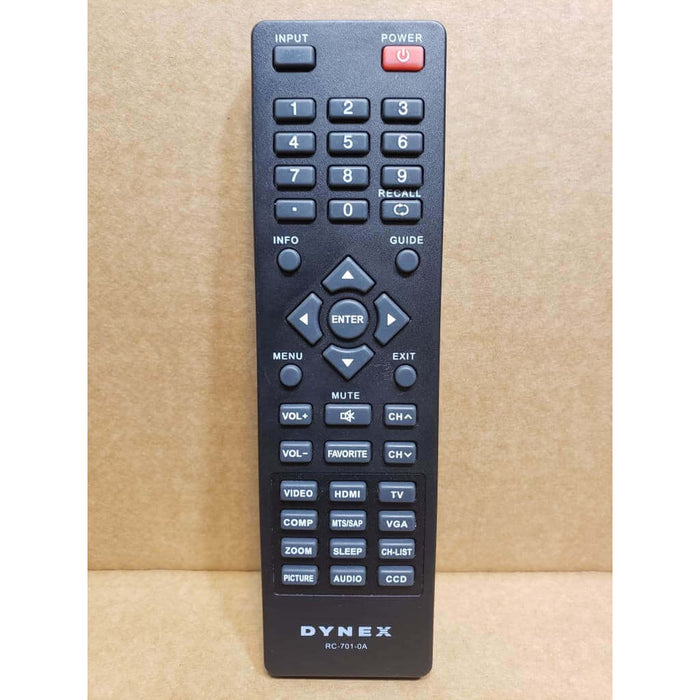 Dynex RC-701-0A TV Remote Control