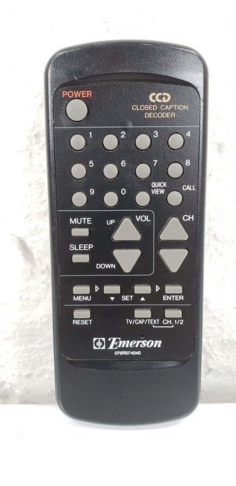 Emerson 076R074040 CCD TV Remote for TC1973D, TC1972DA, TC1376AW