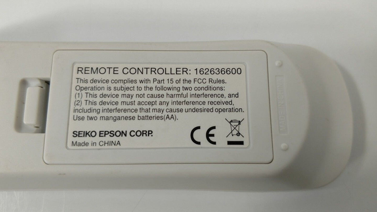 Epson 162636600 Projector Remote Control for PowerLite 955WH 1263W 162636600