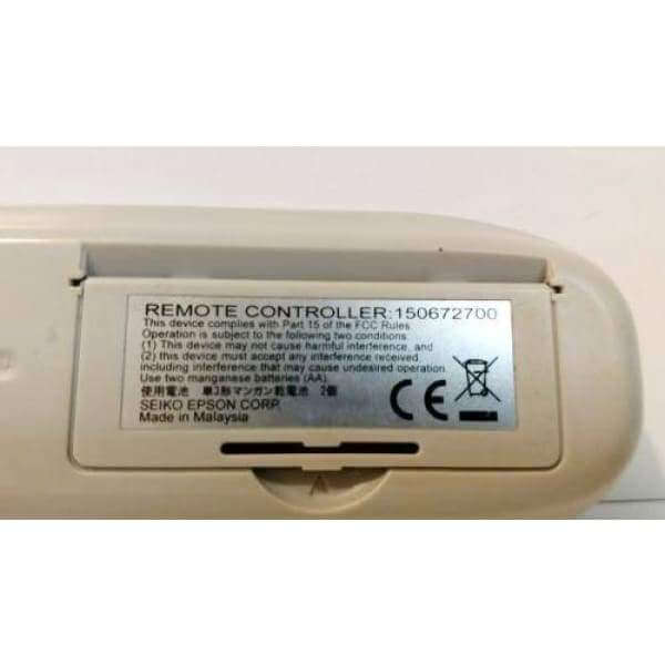 Epson Projector 150672700 Remote Control POWERLITE 825 826W 84 85