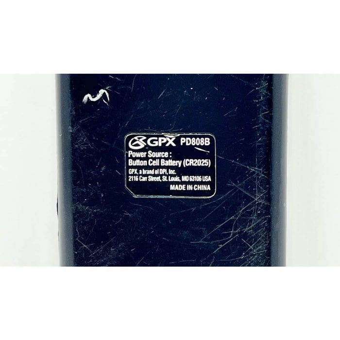 GPX PD808B Portable DVD Player Remote Control