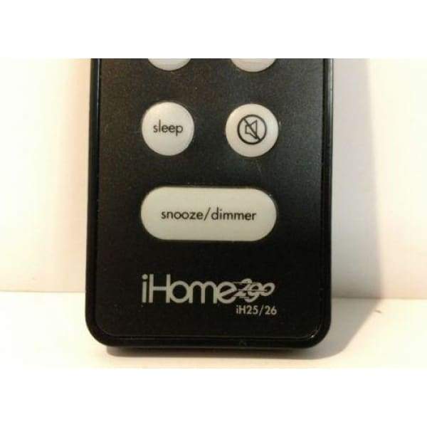 iHome 2Go Remote Control for iH25 iH26 iH26B