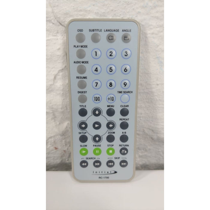 Initial RC-1700 Portable DVD Player Remote Control
