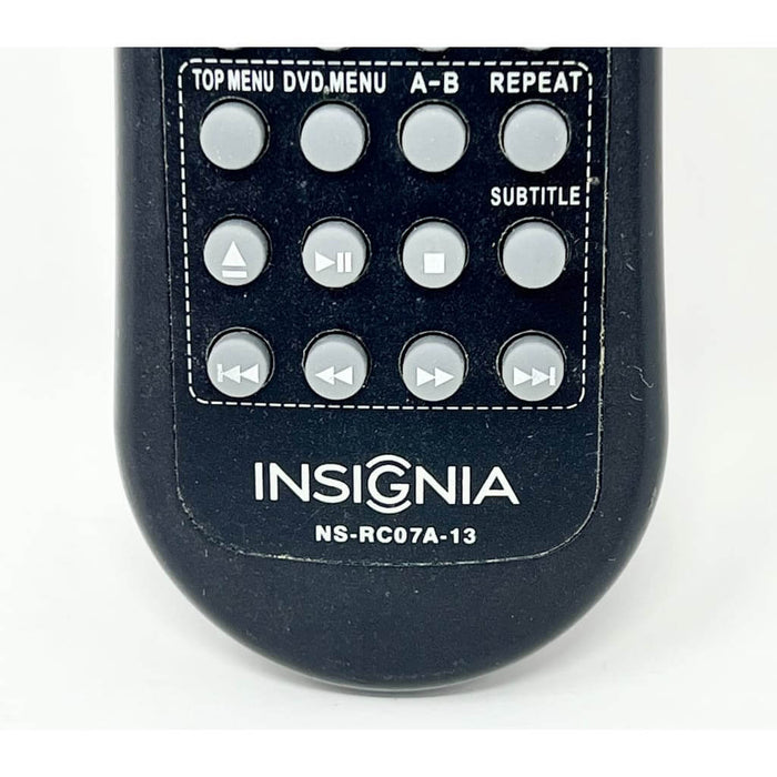 Insignia NS-RC07A-13 TV/DVD Remote Control