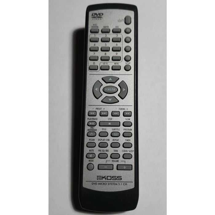 Koss DVD Home Theater Remote Control