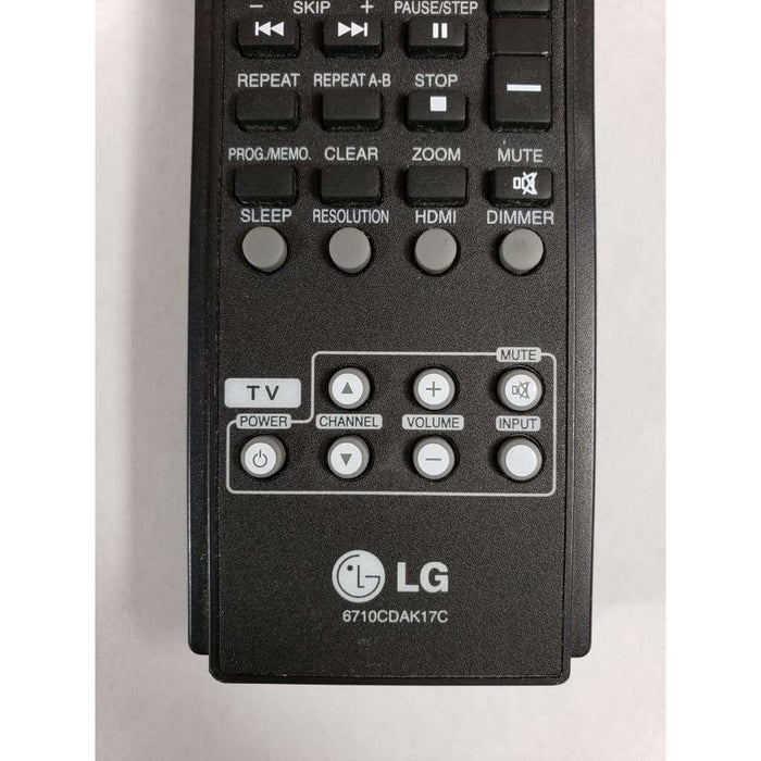 LG 6710CDAK17C Home Theater Remote Control