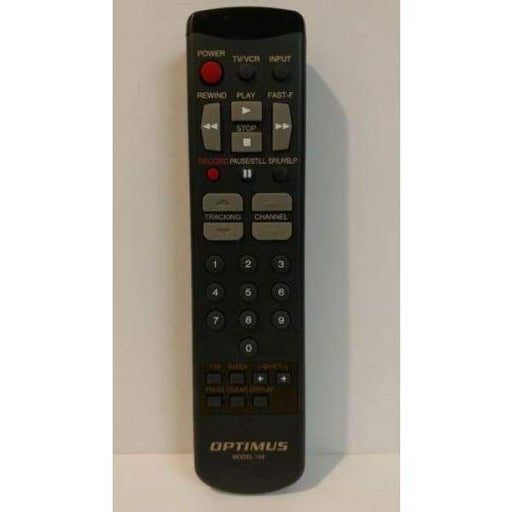 Optimus VCR Remote Control Model 104