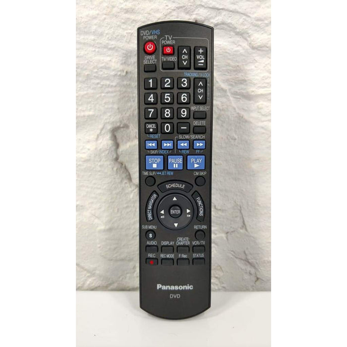 Panasonic EUR7659T60 DVD VCR Remote for DMR-EZ27 DMR-EZ37V DMR-EZ47V DMR-EZ475V - Remote Controls