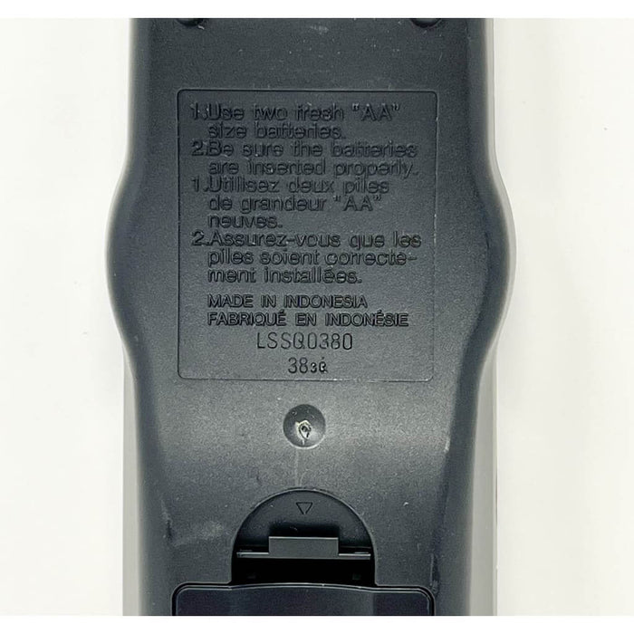 Panasonic LSSQ0380 VCR Remote Control