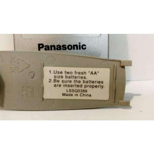 Panasonic LSSQ0389 VCR Remote for PV4523 PV4523S PVV4523 PVV4523S - Remote Controls