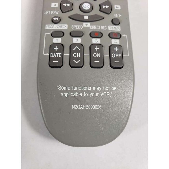 Panasonic N2QAHB000026 TV/VCR Remote Control - Remote Control