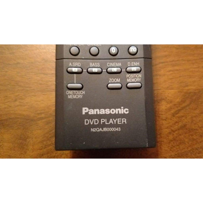 Panasonic N2QAJB000043 DVD Remote Control