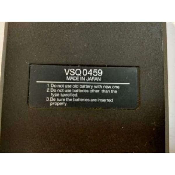 Panasonic VSQ0459 VCR Remote Control NV260PX AG1200 - Remote Controls