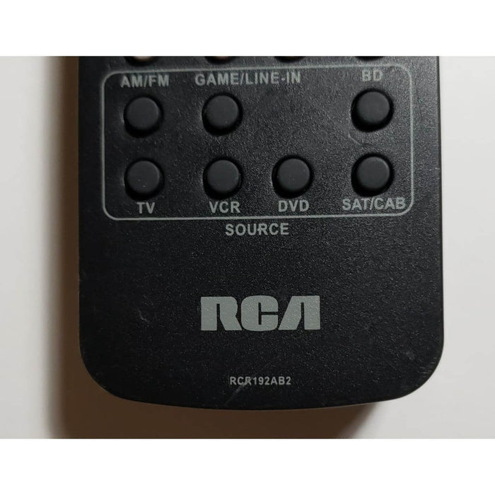 RCA RCR192AB2 Home Theater Remote Control