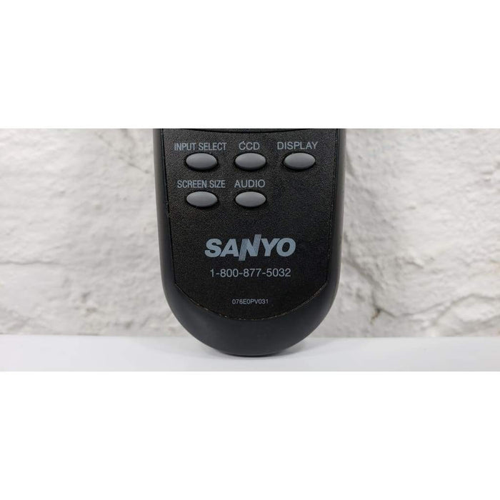 SANYO 076E0PV031 TV Remote Control