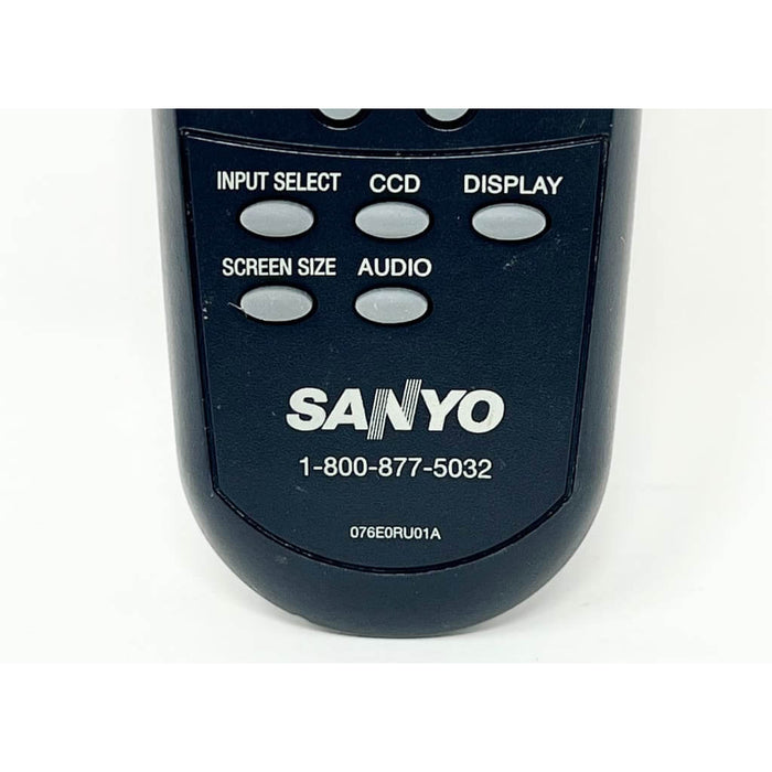 Sanyo 076E0RU01A TV Remote Control