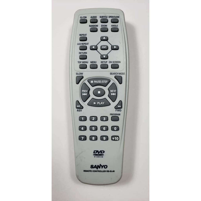 Sanyo RB-SL40 DVD Player Remote Control