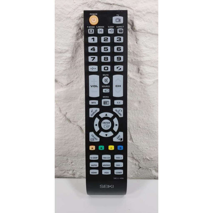 Seiki SRC11-49A TV Remote for SC-322TI SC-402TT SC-462TC SE-322FS etc.