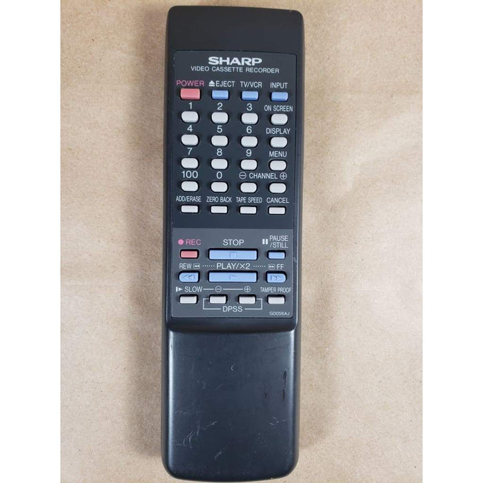 Sharp G0056AJ VCR Remote Control