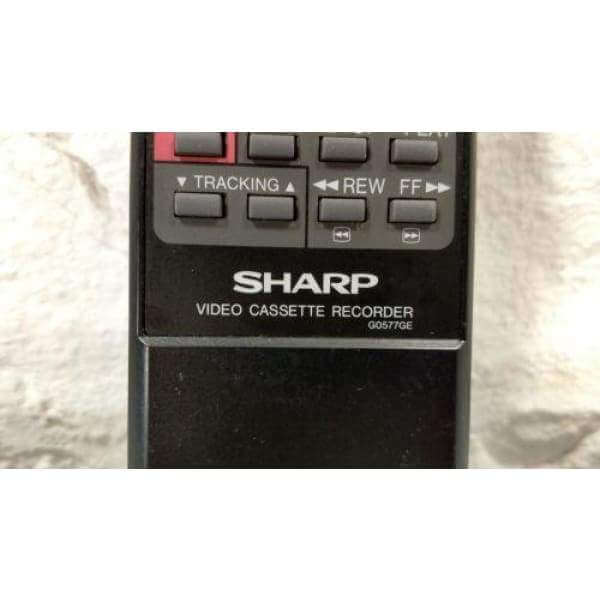 Sharp G0577GE VCR Remote Control for VCA203, VCA205, VCA205U, VCA206U