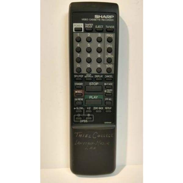 Sharp G0824GE VCR Remote for XA405 VCA45U G0824GE VCA46U XA410 - Remote Controls