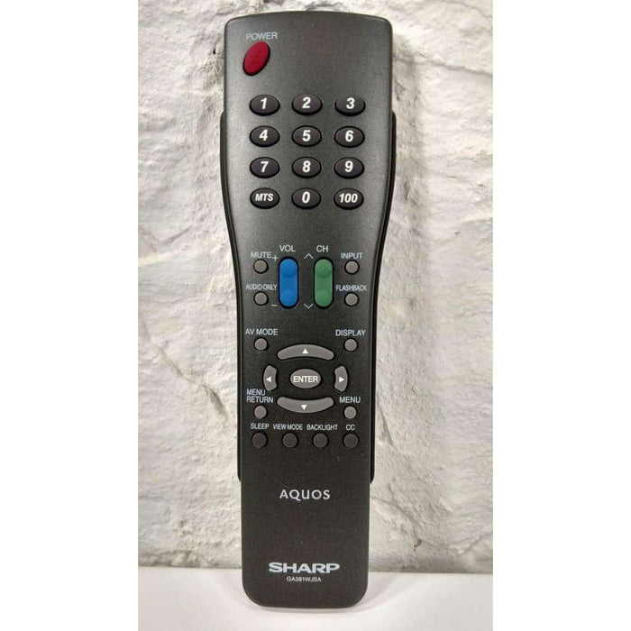 Sharp GA381WJSA LCD TV Remote Control for LC-15S5U LC-15S5US LC-20D30U LC-20S5U