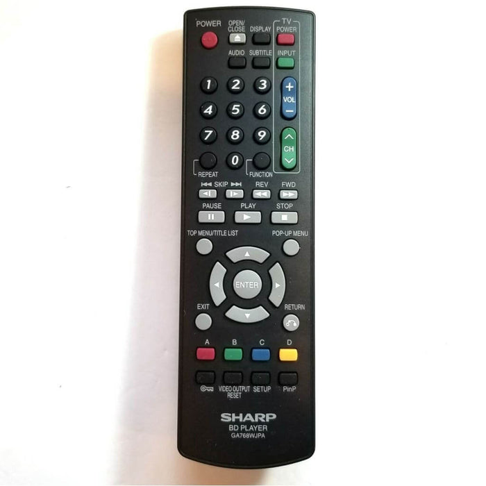 Sharp GA768WJPA BluRay DVD Player Remote Control