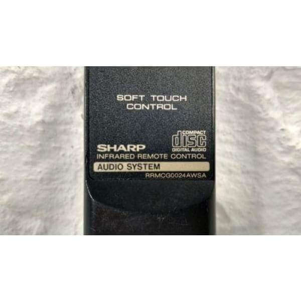 Sharp RRMCG0024AWSA Audio Remote Control for QTCD130 QTCD130CGY QTCD77 QTCD77CGY